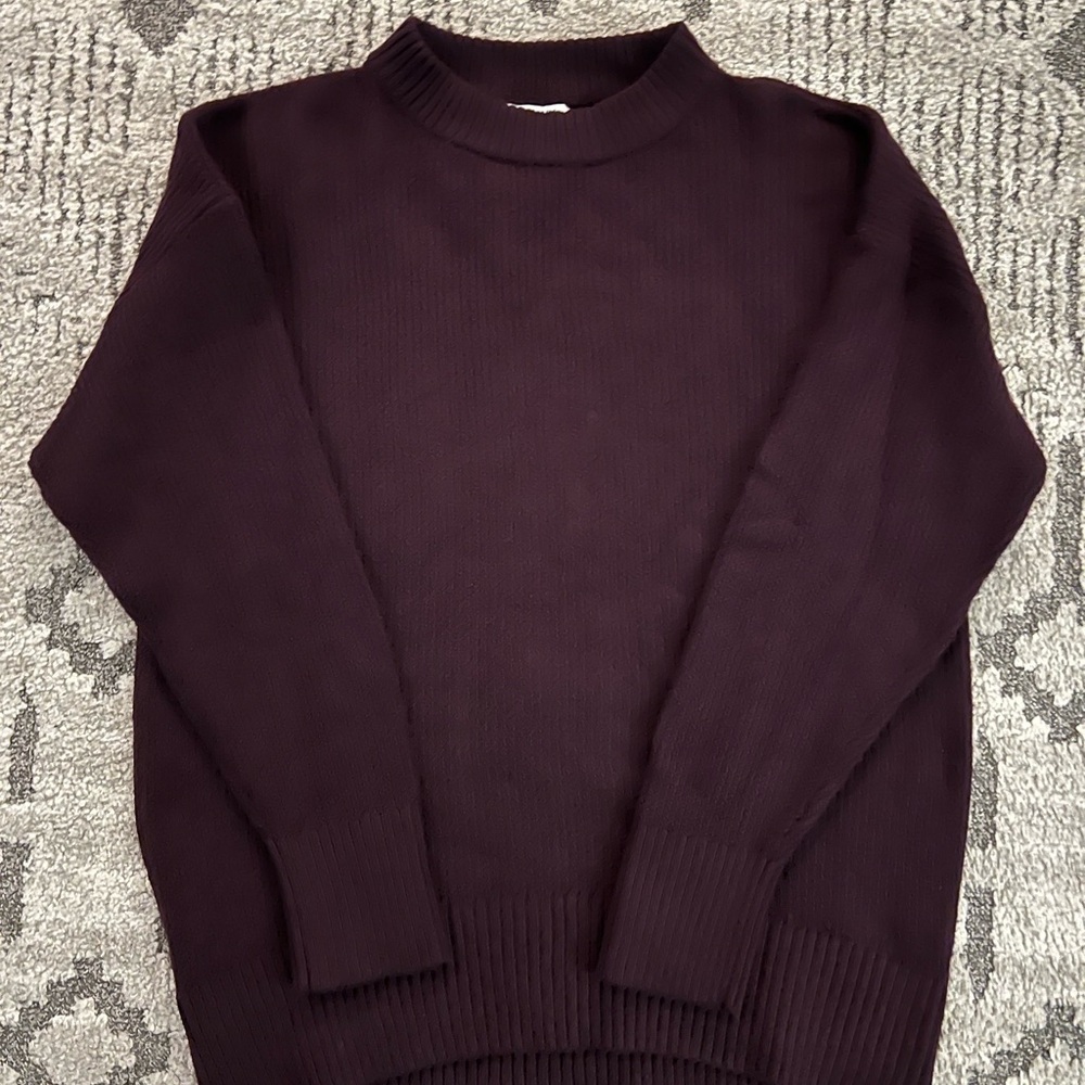 Old Navy Women’s Dark Purple Crewneck Sweater